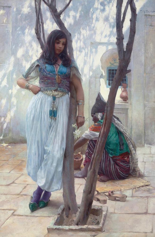 ard, Tunis (In einem Innenhof, Tunis) by Ferdinand Max Bredt,A3(16x12")Poster