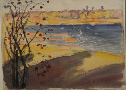 Helsinki, vintage artwork by Akseli Gallen-Kallela, 12x8" (A4) Poster