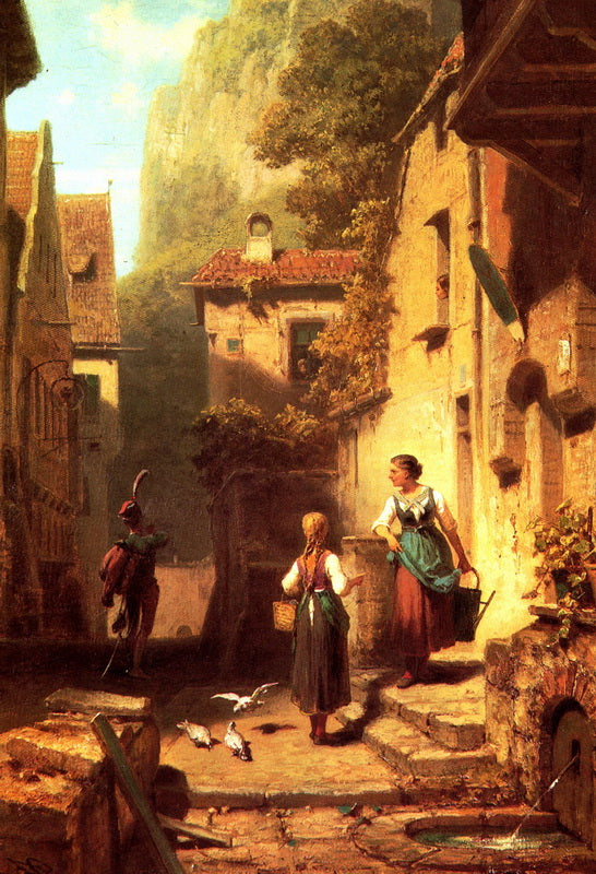 The Hussar, vintage artwork by Carl Spitzweg, A3 (16x12") Poster Print