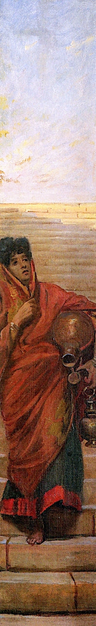 Indian Water Carrier, vintage artwork by Valentine Cameron Prinsep, 12x8" (A4) Poster