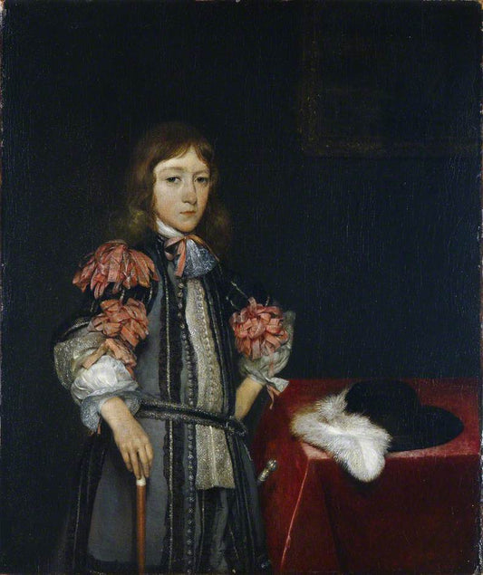 Gerbrand Pancras, Prince of Nassau-Dietz, vintage artwork by Gerard ter Borch, 12x8" (A4) Poster