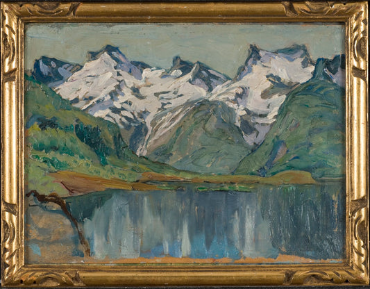 A Mountain Lake. Study from North Norway by Anna Boberg,A3(16x12")Poster