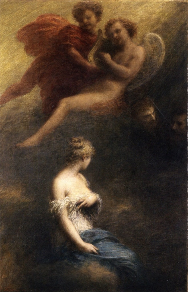 The Damnation of Faust, vintage artwork by Henri Fantin-Latour, 12x8" (A4) Poster