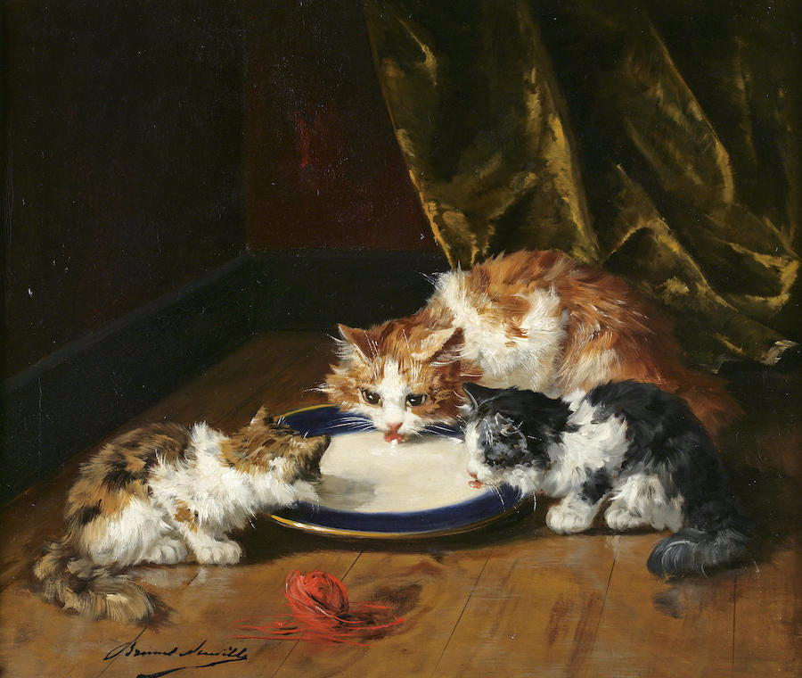 meal time by Alfred Brunel de Neuville,A3(16x12")Poster