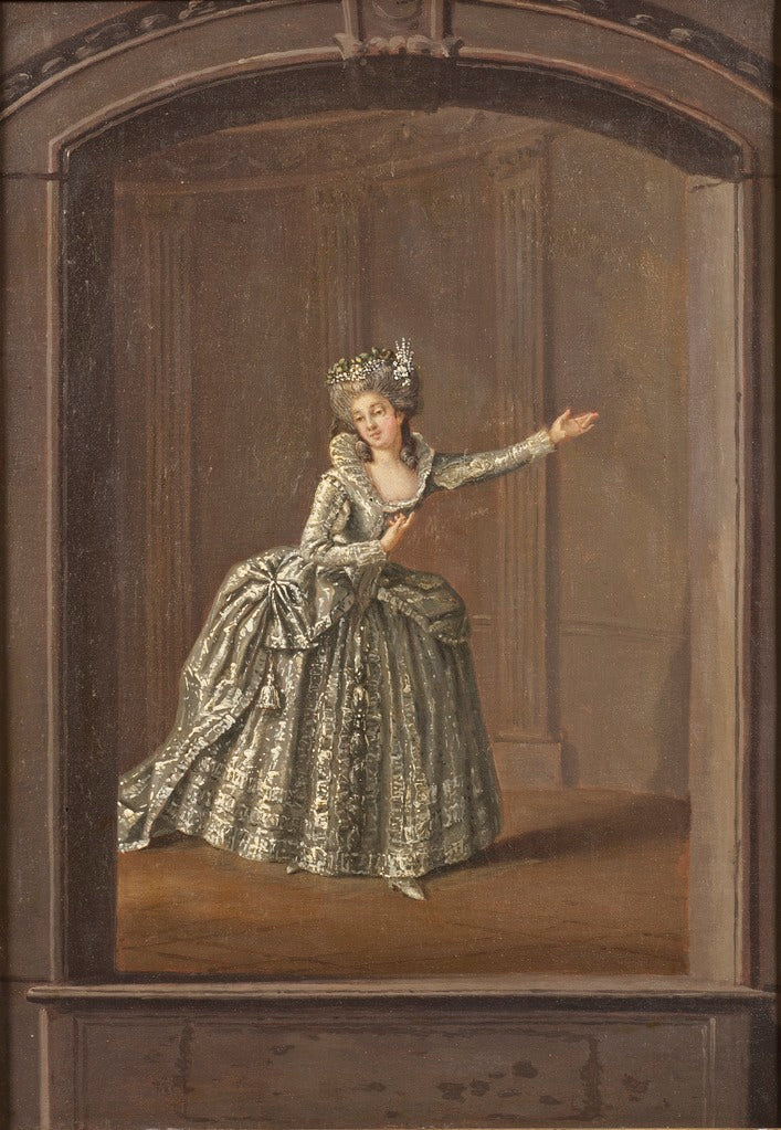 Hedvig Ulrika De la Gardie, vintage artwork by Pehr Hilleström, 12x8" (A4) Poster