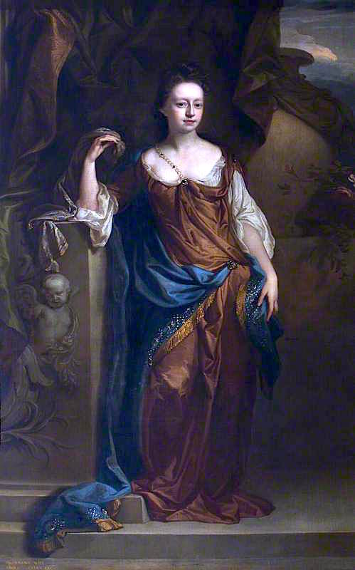 Alice Sherard, Lady Brownlow, vintage artwork by John Closterman, 12x8" (A4) Poster
