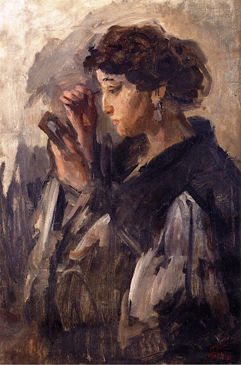Making Toilet: Preparing Her Make-up by Isaac Israels,A3(16x12")Poster