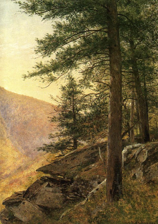Hemlocks in the Catskills, vintage artwork by Thomas Worthington Whittredge, A3 (16x12") Poster Print