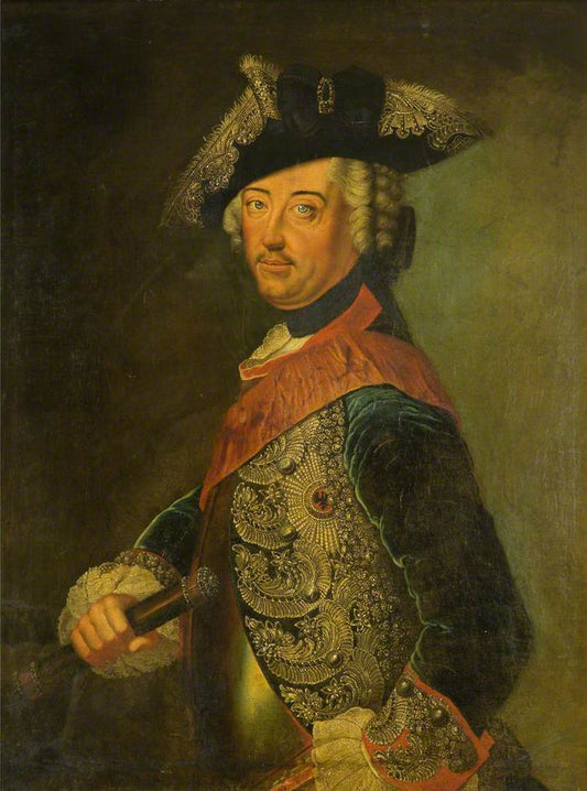 Frederick the Great (1712-1786), vintage artwork by Antoine Pesne, 12x8" (A4) Poster