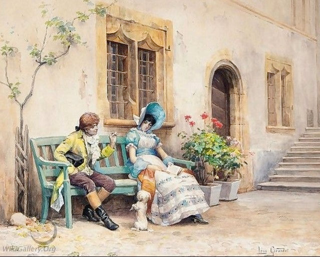 Begging by Leon Girardet,A3(16x12")Poster