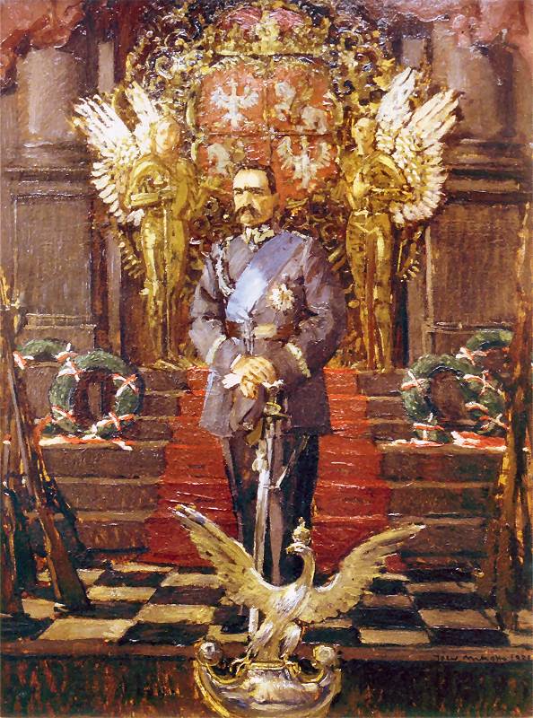 Portrait of Marshal Jozef Pilsudski by Jozef Mehoffer,A3(16x12")Poster