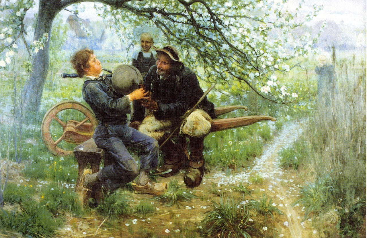The Bagpipe Lesson by Henry Ossawa Tanner,A3(16x12")Poster