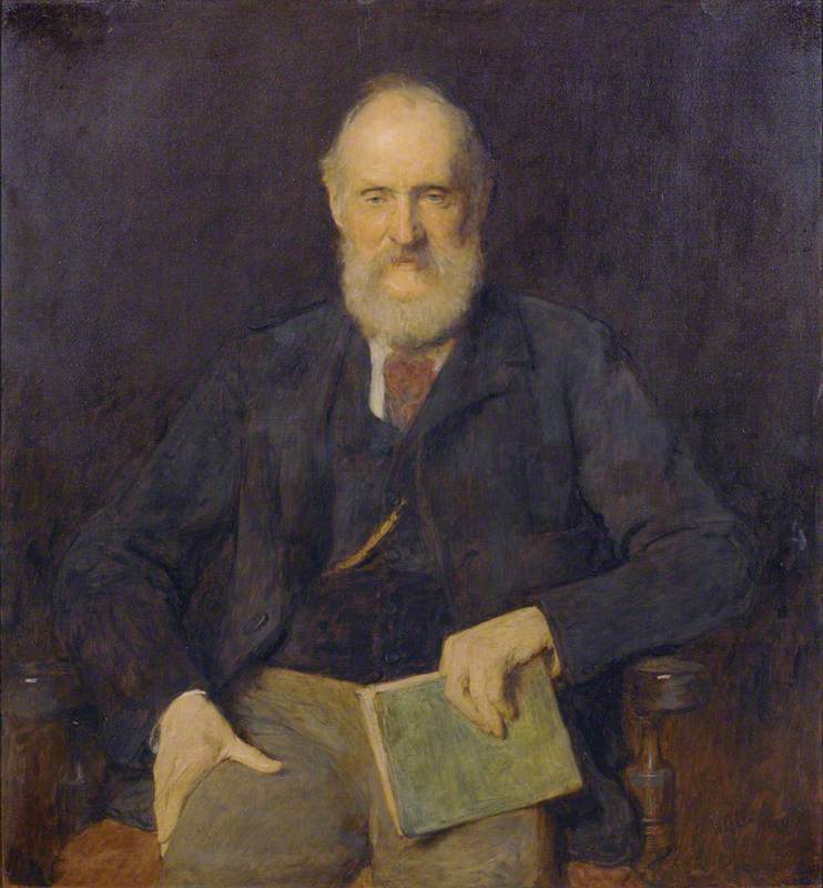 William Thomson, Baron Kelvin of Largs, vintage artwork by Sir William Quiller Orchardson, 12x8" (A4) Poster