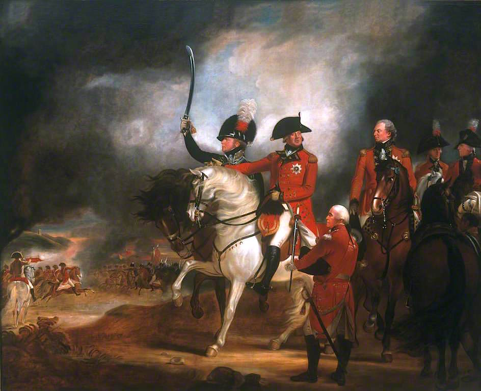 George III and the Prince of Wales..., vintage artwork by Sir William Beechey, 12x8" (A4) Poster