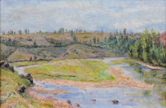 Landscape of the Creuse by Blanche Hoschede-Monet,A3(16x12")Poster