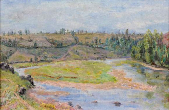 Landscape of the Creuse by Blanche Hoschede-Monet,A3(16x12