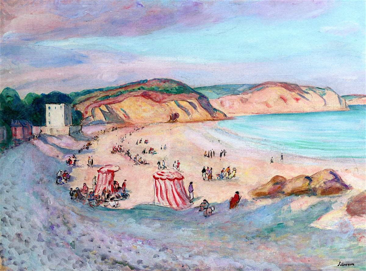 The Beach at Morgat by Henri Lebasque,A3(16x12")Poster