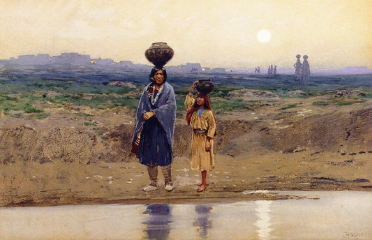 Fairy Tales, vintage artwork by Henry F. Farny, 12x8" (A4) Poster