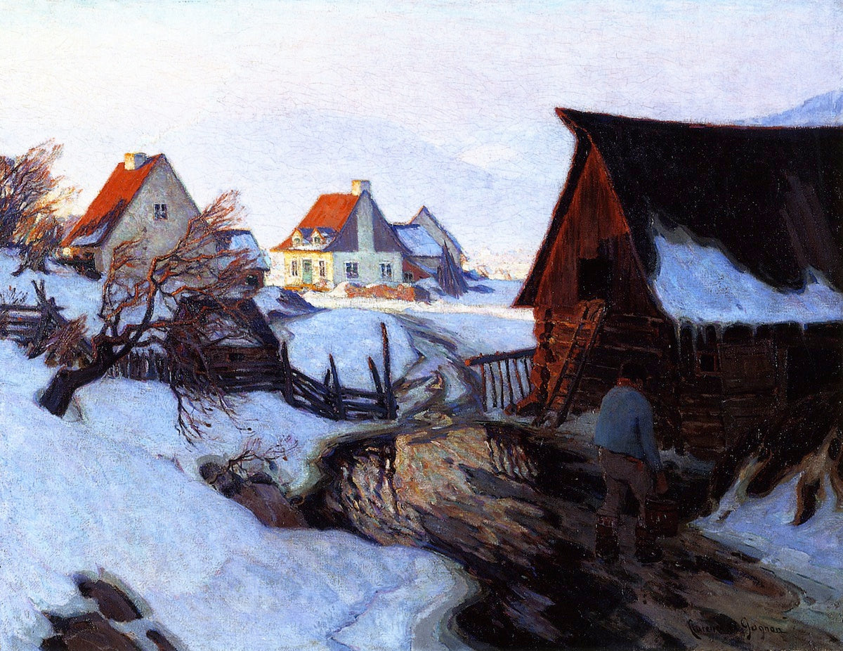 Early Morning on March by Clarence Gagnon,16x12(A3) Poster