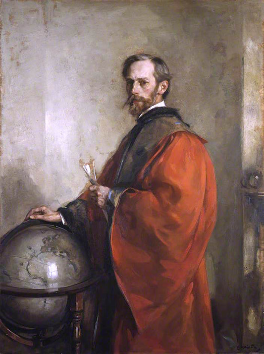 John George Bartholomew, Cartographer, vintage artwork by Edward Arthur Walton, R.S.A., P.R.S.W., 12x8" (A4) Poster
