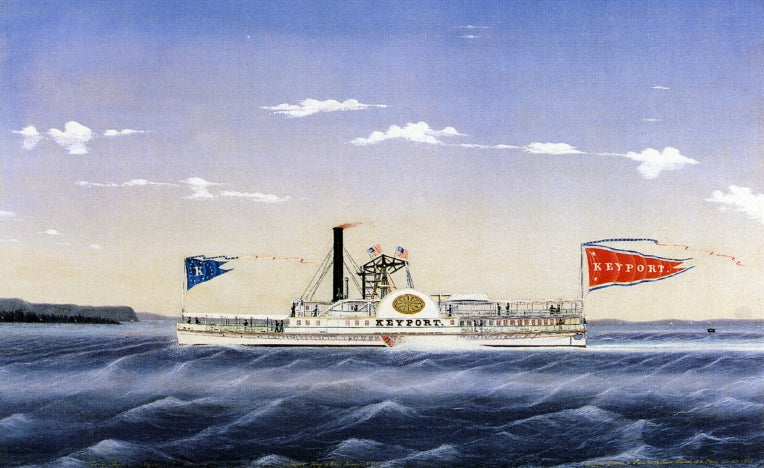 Keyport, vintage artwork by James Bard, A3 (16x12") Poster Print