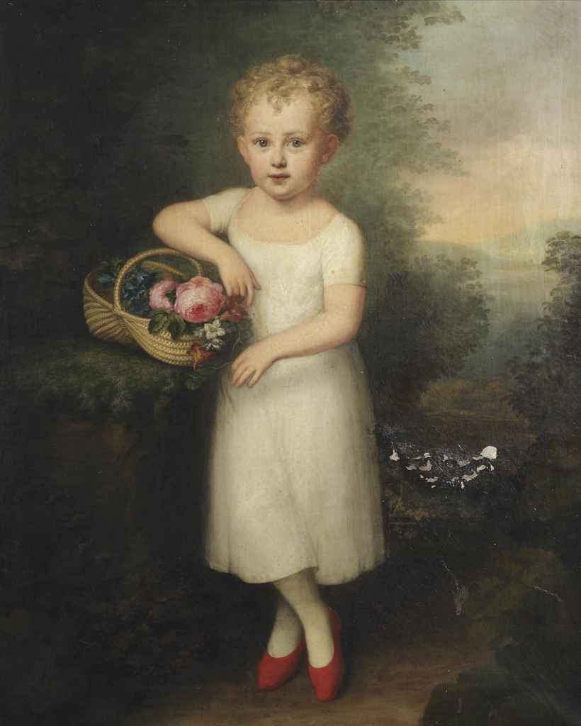 Portrait of Agnes Gräfin zu Ranzau, vintage artwork by Friedrich Carl Groger, 12x8" (A4) Poster