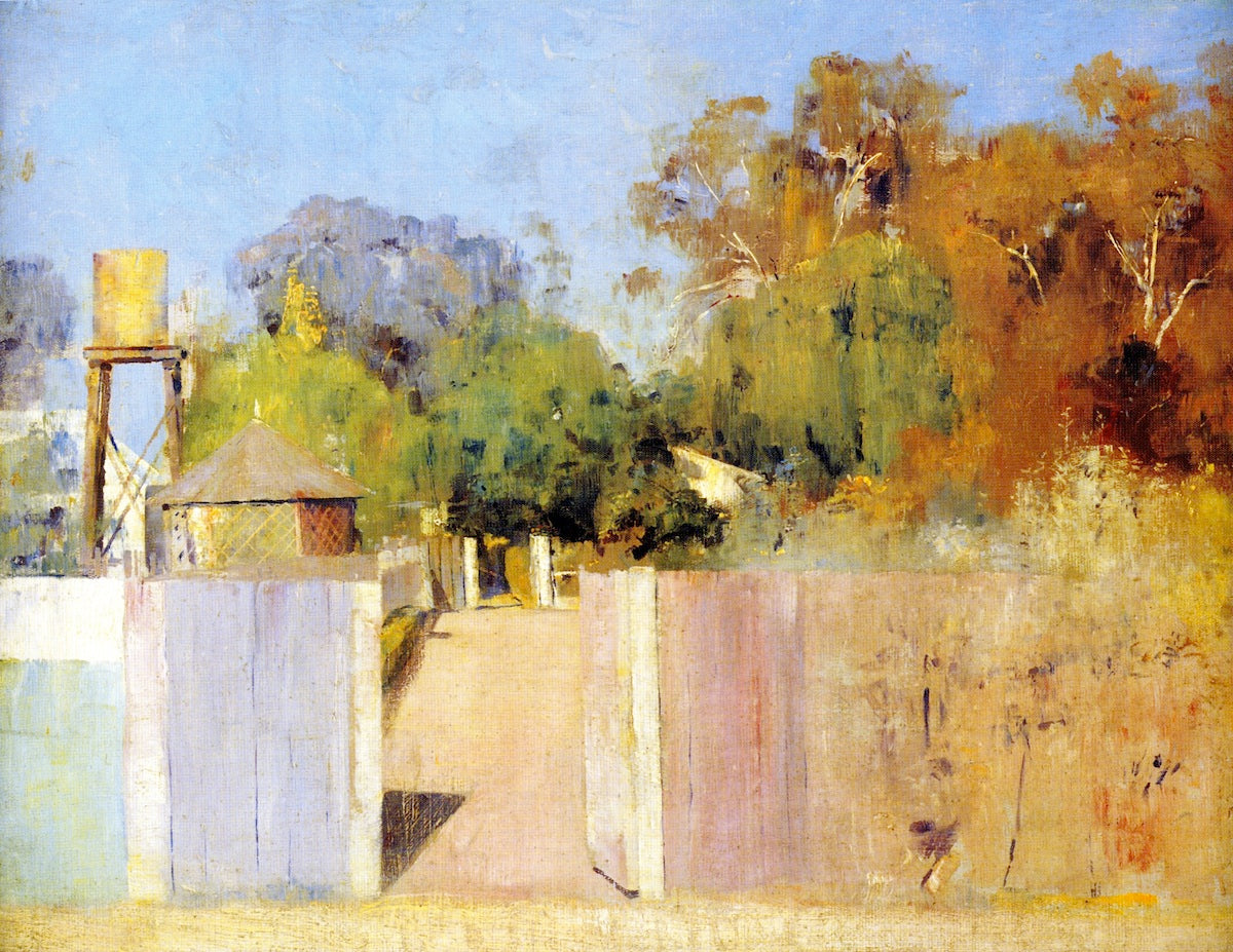 The Old Barracks at Collendina by Tom Roberts,A3(16x12")Poster