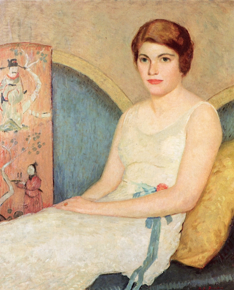 Portrait of Mrs. S (Jane P. Sienkiewicz) by Rae Sloan Bredin,16x12(A3) Poster