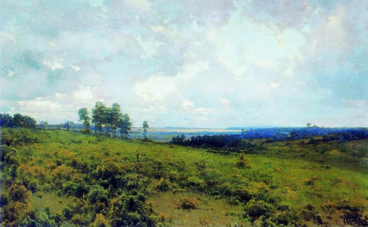 Clearing Skies, vintage artwork by Konstantin Kryzhitsky, 12x8" (A4) Poster