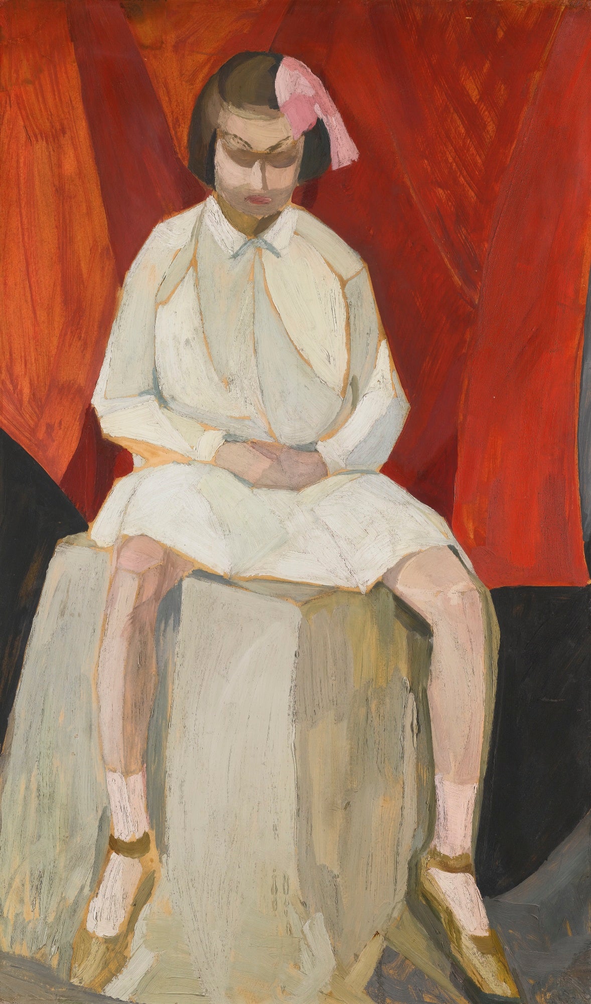 Girl on a Cube by Leonid Chupyatov,16x12(A3) Poster
