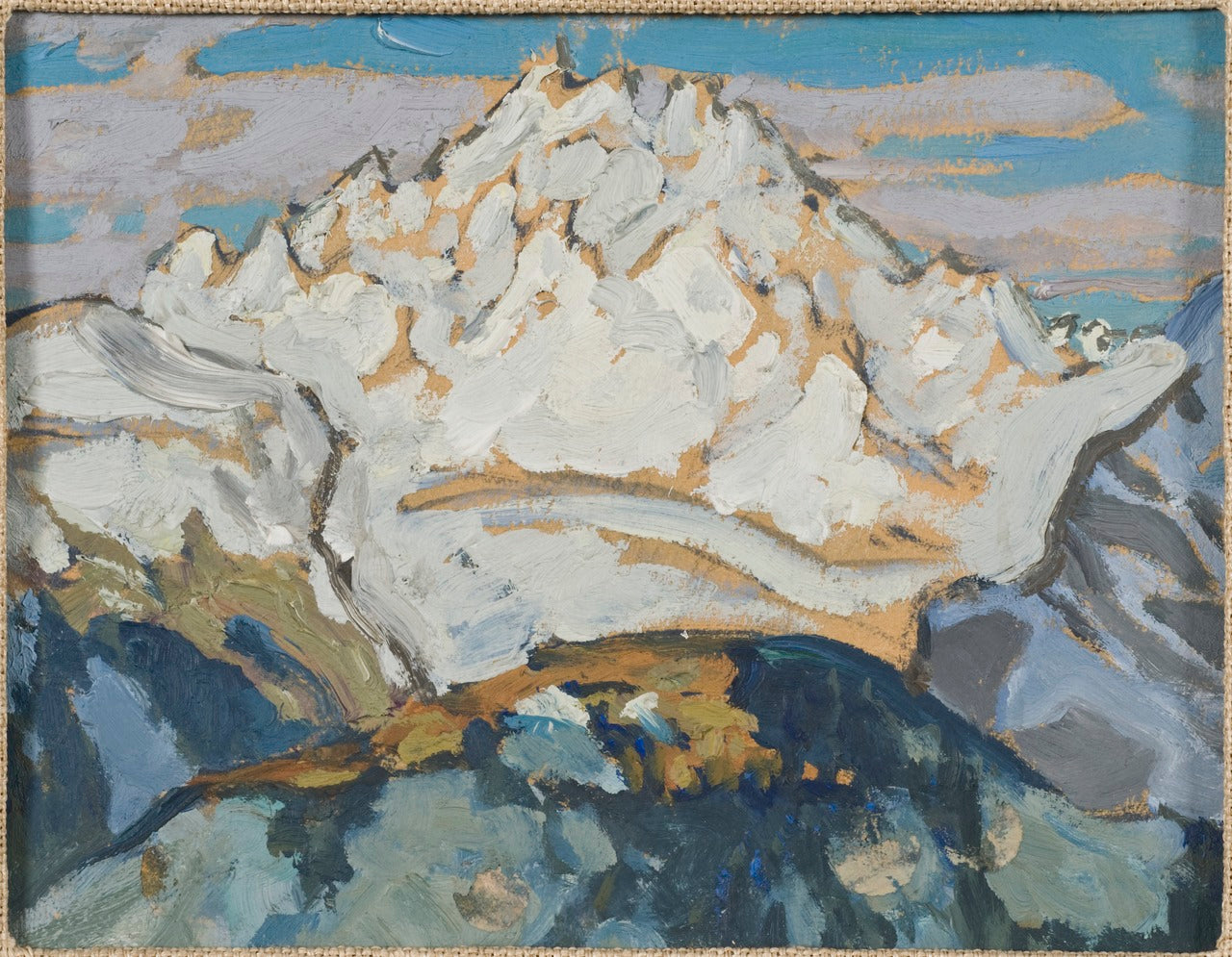 he White Mountain Top. Study from Switzerland by Anna Boberg,A3(16x12")Poster
