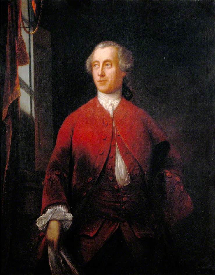 Simon, 1st Earl Harcourt (1714–1777), Lord Lieutenant of Ireland, vintage artwork by Benjamin Wilson, 12x8" (A4) Poster