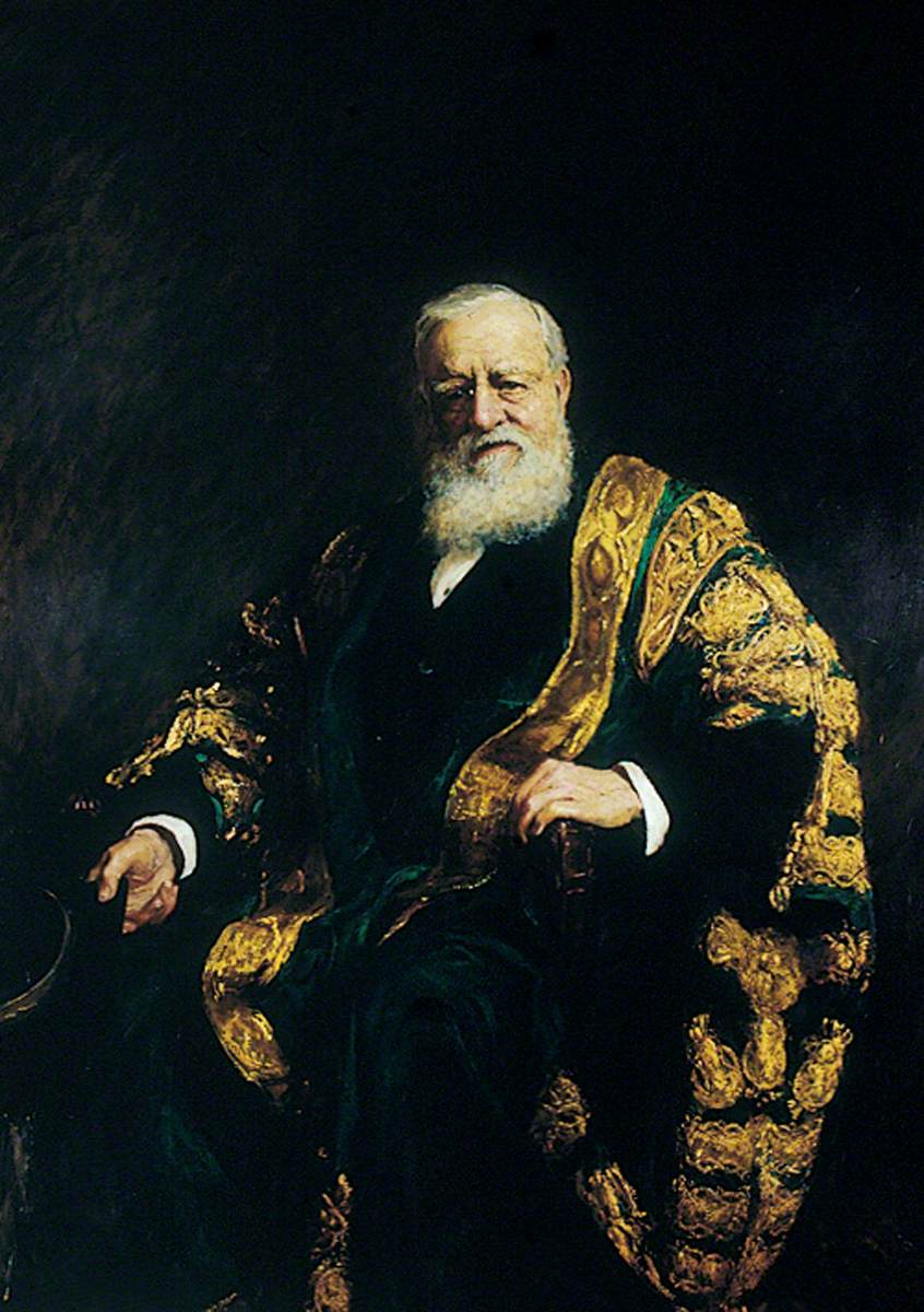 George Frederick Samuel Robinson, vintage artwork by Hubert von Herkomer, 12x8" (A4) Poster