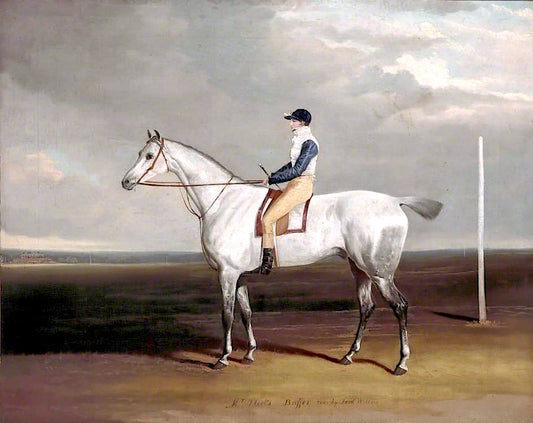 Mr Steel's 'Buffer' Rode by  Lord Wilton, vintage artwork by David Dalby , A3 (16x12") Poster Print