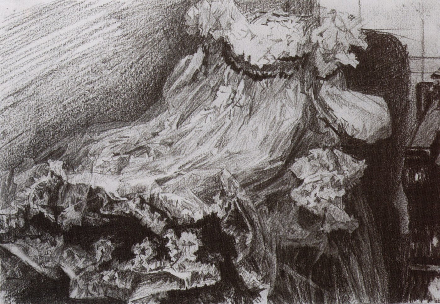 The Dress, vintage artwork by Mikhail Vrubel, 12x8" (A4) Poster