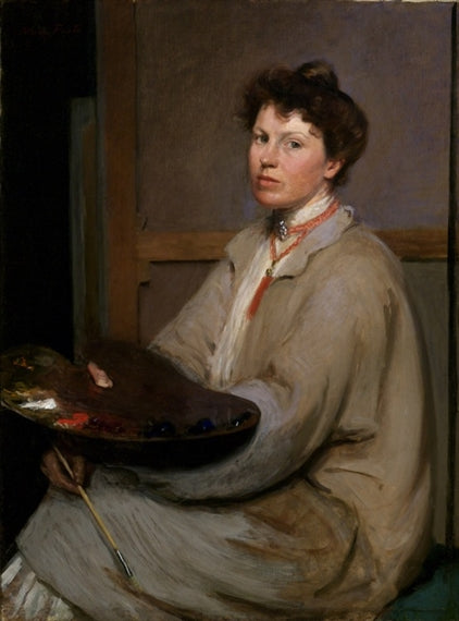 Portrait of Ellen Emmet Rand, vintage artwork by Mary Hallock Foote, 12x8" (A4) Poster