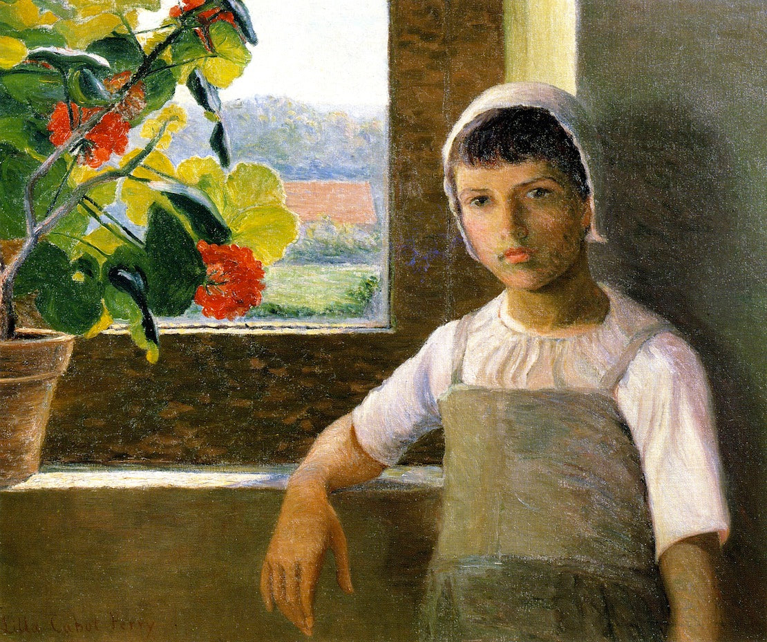 La Petite Angele, II, vintage artwork by Lilla Cabot Perry, 12x8" (A4) Poster