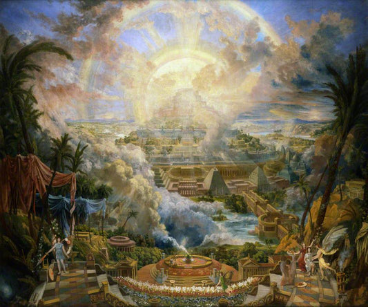 The Mount of Congregation, vintage artwork by Joseph Michael Gandy, 12x8" (A4) Poster