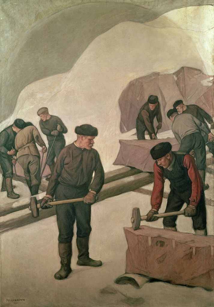 Stone Breakers by Pekka Halonen,A3(16x12")Poster