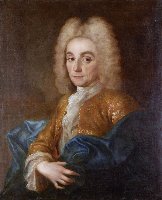 Charles Francois, Duc De La Valliere, vintage artwork by Jean-Baptiste Oudry, 12x8" (A4) Poster