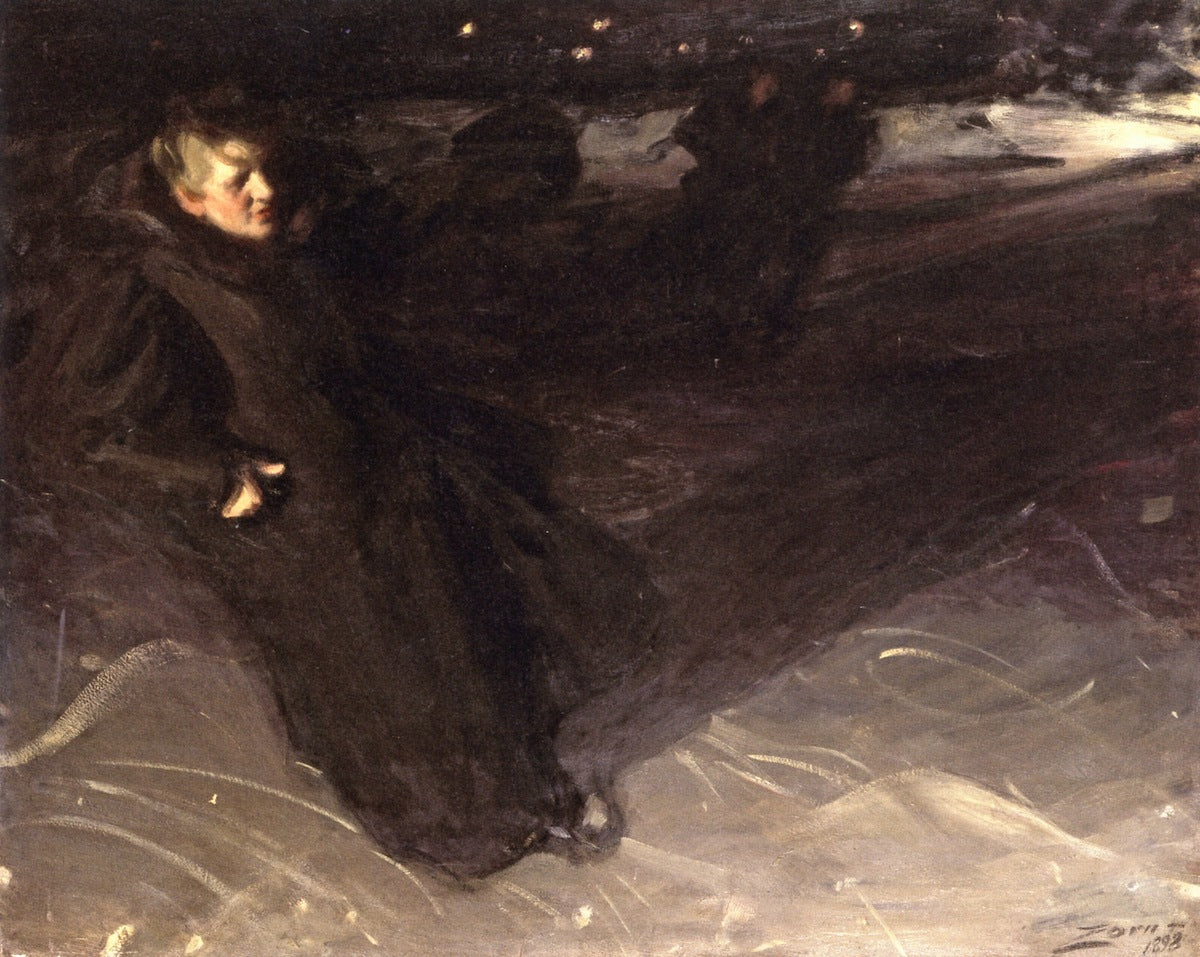 The Ice Skater by Anders Zorn,A3(16x12")Poster