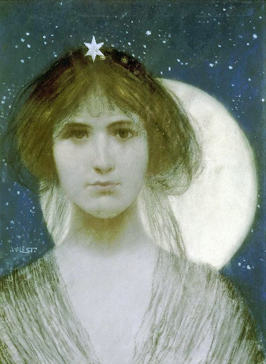 A Night Fairy, vintage artwork by Wilhelm List, 12x8" (A4) Poster