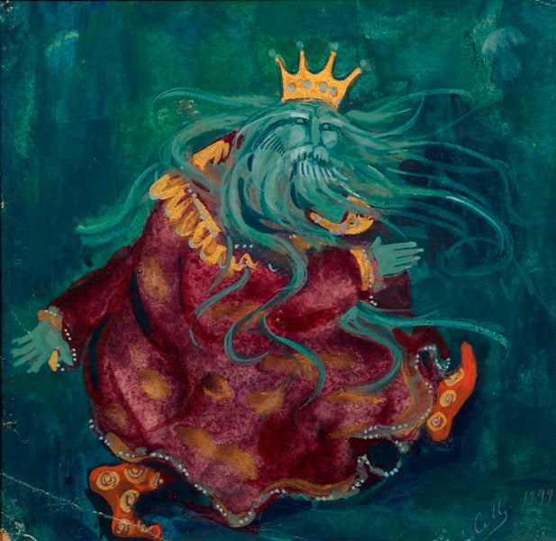 The Sea King by Sergei Malyutin,A3(16x12