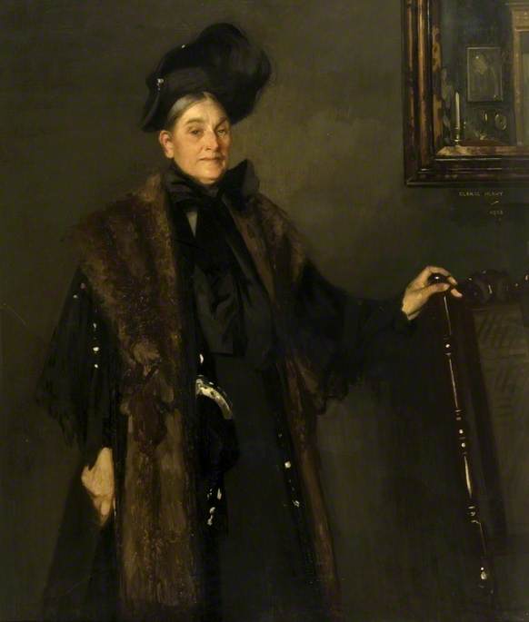 Mrs Burrell, vintage artwork by George Henry, R.A., R.S.A., R.S.W., 12x8" (A4) Poster