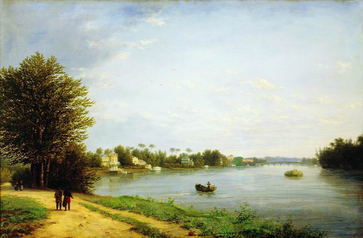 Yelagin Island, St. Petersburg, vintage artwork by Nikanor Chernetsov, A3 (16x12") Poster Print