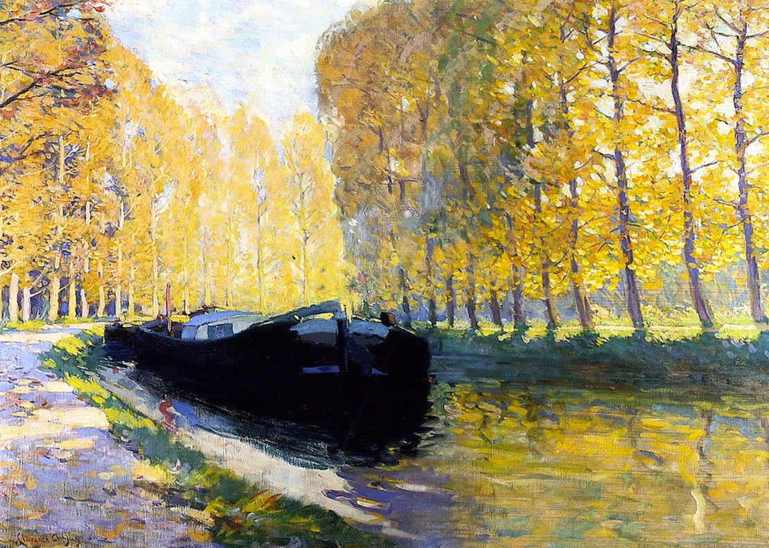Canal du Loing by Clarence Gagnon,16x12(A3) Poster