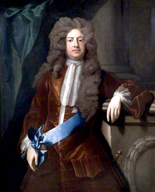 Charles Montagu, 1st Earl of Halifax, One of the Founders of the Bank of England, vintage artwork by Michael Dahl, 12x8" (A4) Poster