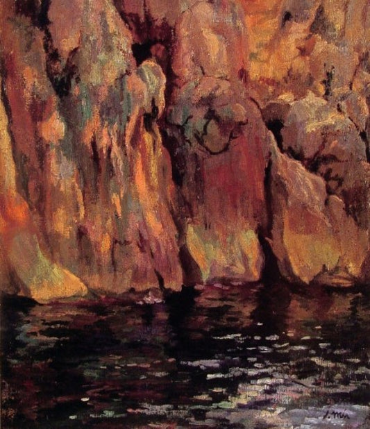 The Grotto, vintage artwork by Joaquin Mir  Trinxet, 12x8" (A4) Poster