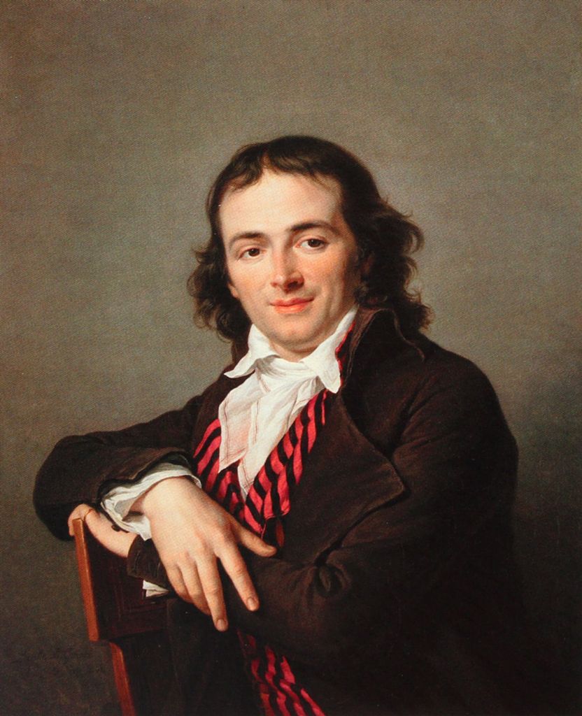 Portrait of Joachim Lebreton, vintage artwork by Adelaïde Labille-Guiard, 12x8" (A4) Poster