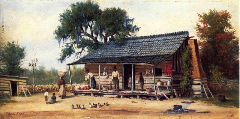 Cabin, vintage artwork by William Aiken Walker, 12x8" (A4) Poster